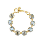 La Vie Parisienne-Crystal Bracelet | 12mm-Bracelets-14k Gold Plated, Moonlight Crystal-Blue Ruby Jewellery-Vancouver Canada