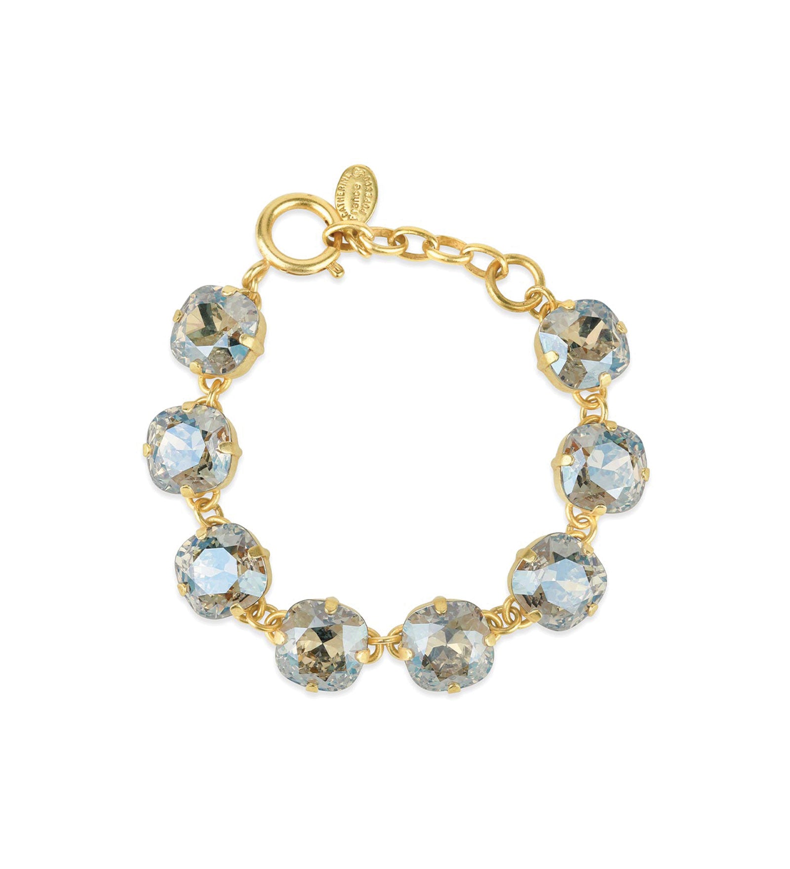 La Vie Parisienne-Crystal Bracelet | 12mm-Bracelets-14k Gold Plated, Moonlight Crystal-Blue Ruby Jewellery-Vancouver Canada