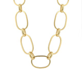 Oval Link Chain Necklace 14k Gold Plated