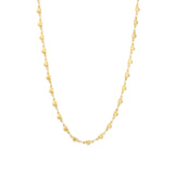 Tiny Heart Chain Necklace 14k Gold Plated