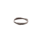 Silver Sea Urchin Ring | 2.3mm Oxidized Sterling Silver / 8