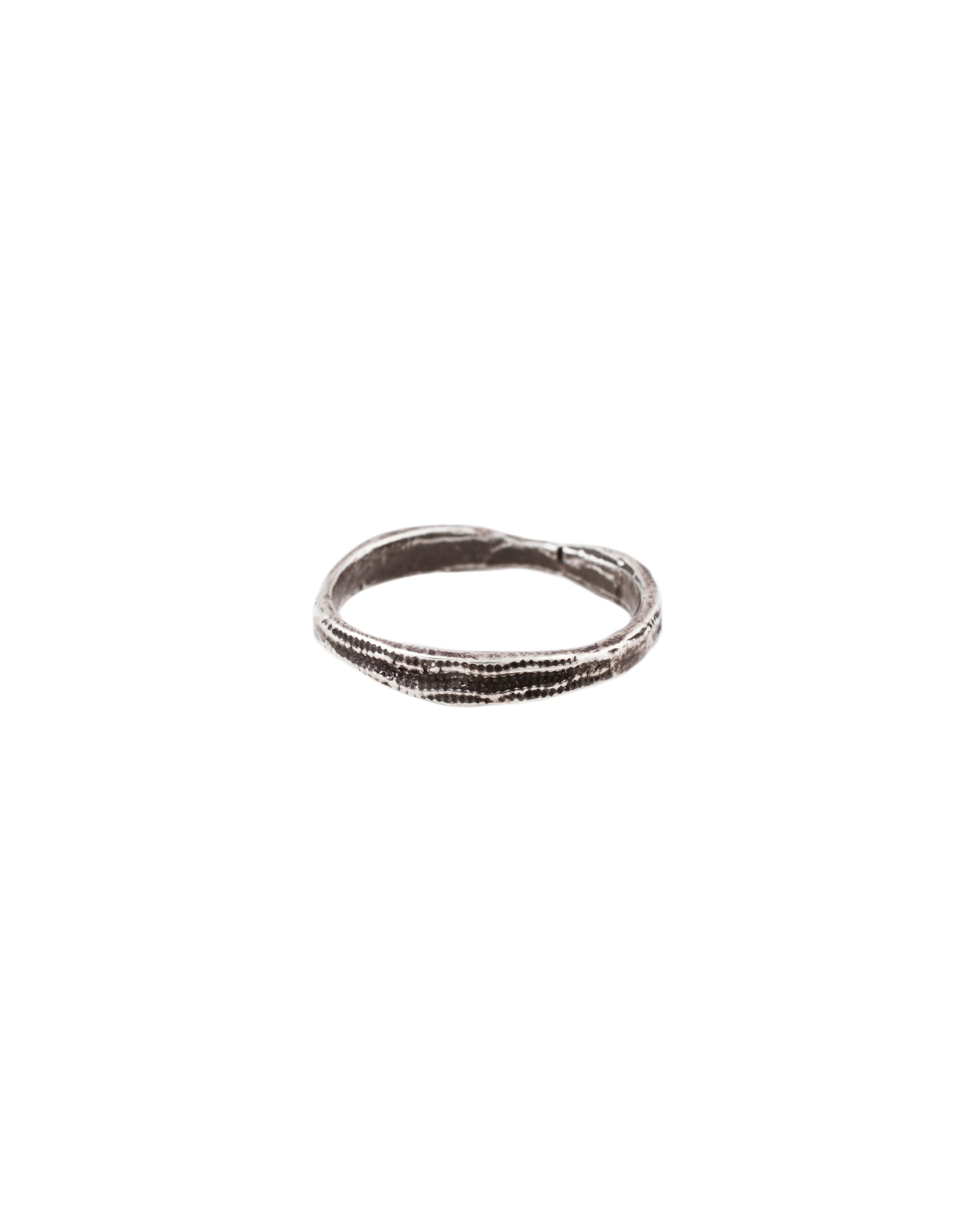 Silver Sea Urchin Ring | 2.3mm Oxidized Sterling Silver / 8