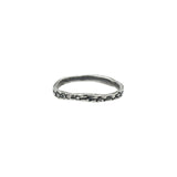 Snakeskin Ring | 2mm Oxidized Sterling Silver / 8.5