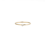 Bezel CZ Ring 14k Gold Filled, Cubic Zirconia / 5