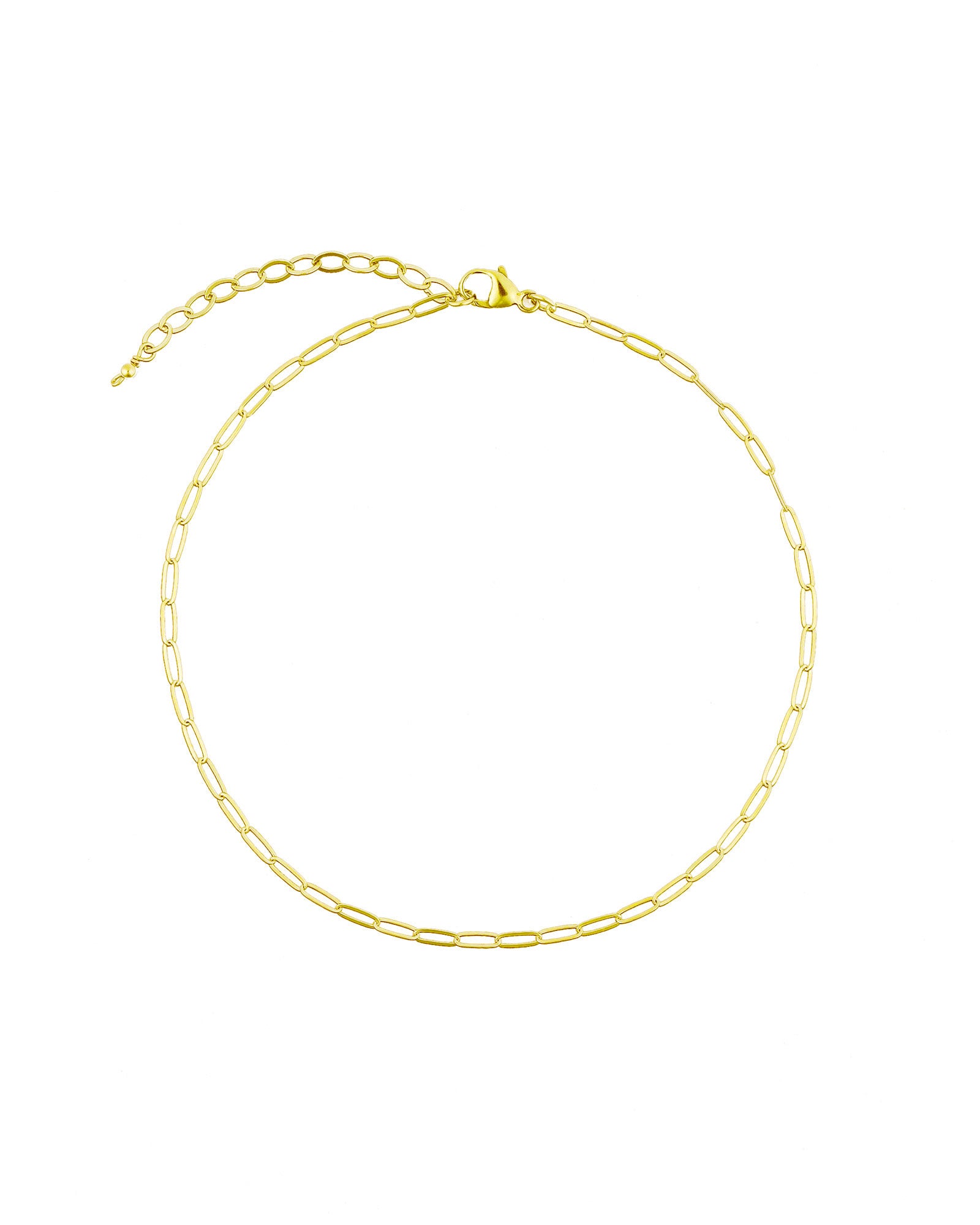 Paperclip Chain Anklet I XS 14k Gold Filled