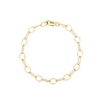 Oval Flat Link Bracelet 14k Gold Filled