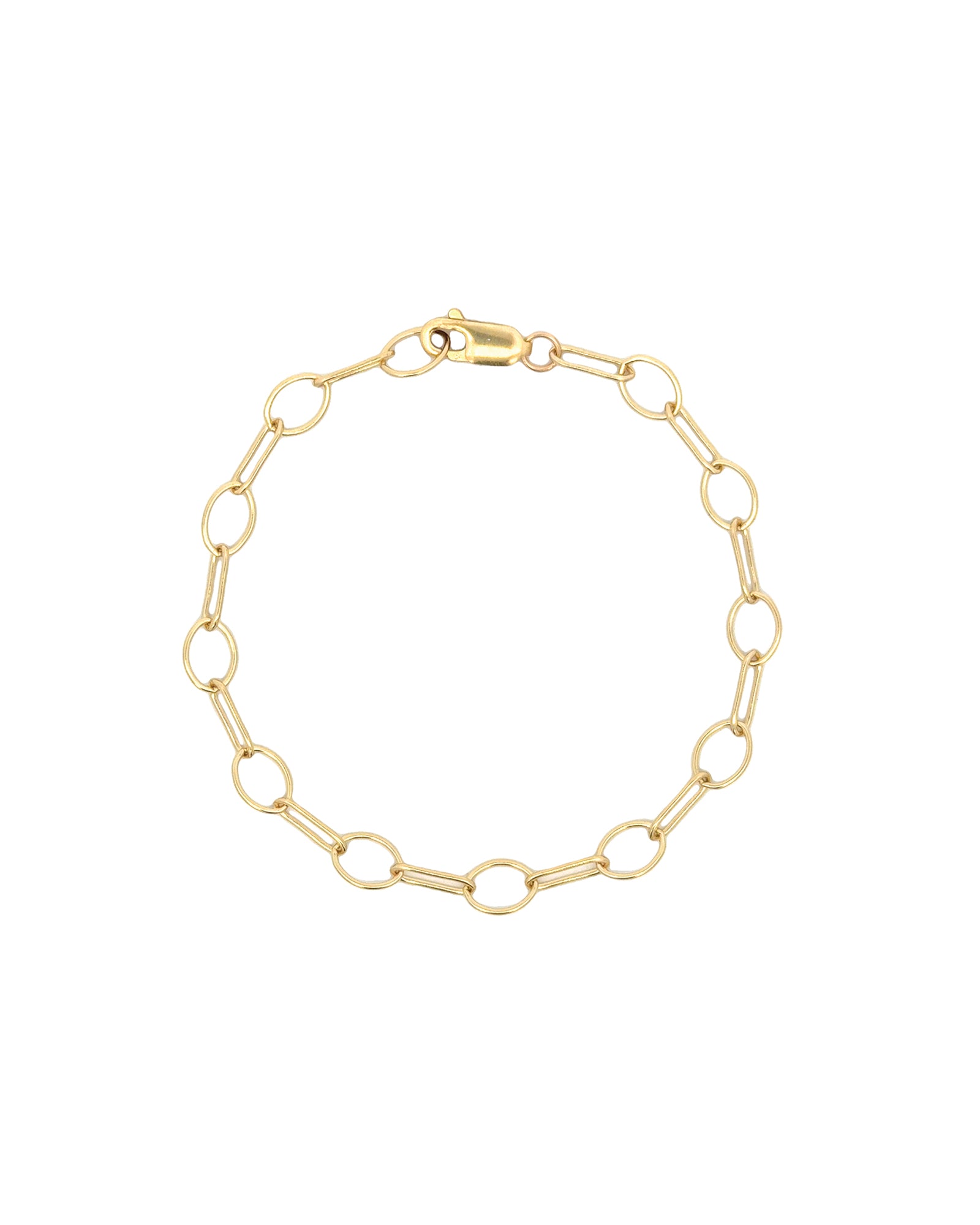 Oval Flat Link Bracelet 14k Gold Filled