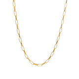 Medium Rectangular Rolo Chain Necklace