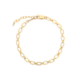 Oval Long Short Chain Bracelet 14k Gold Filled