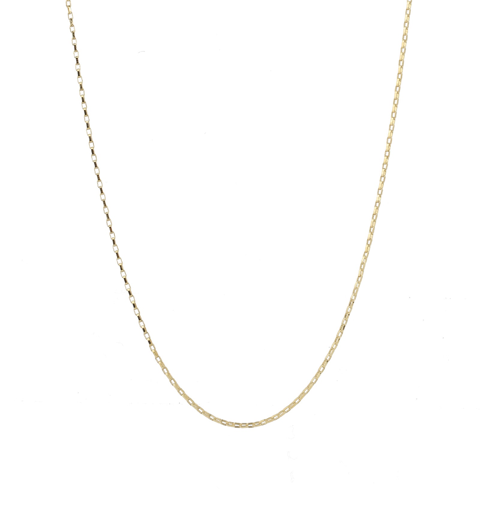 Box Chain Necklace 14k Gold Filled / 14"