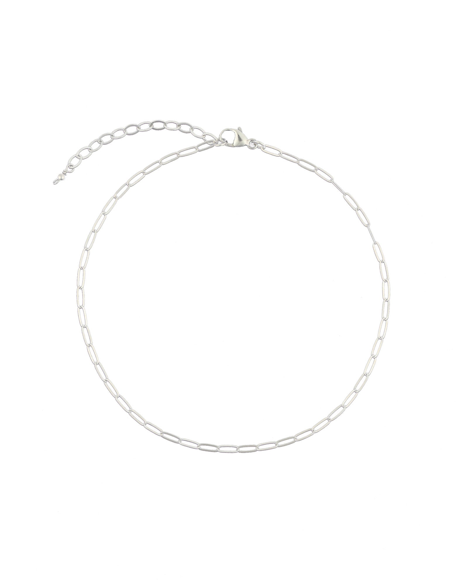 Paperclip Anklet | XS Sterling Silver