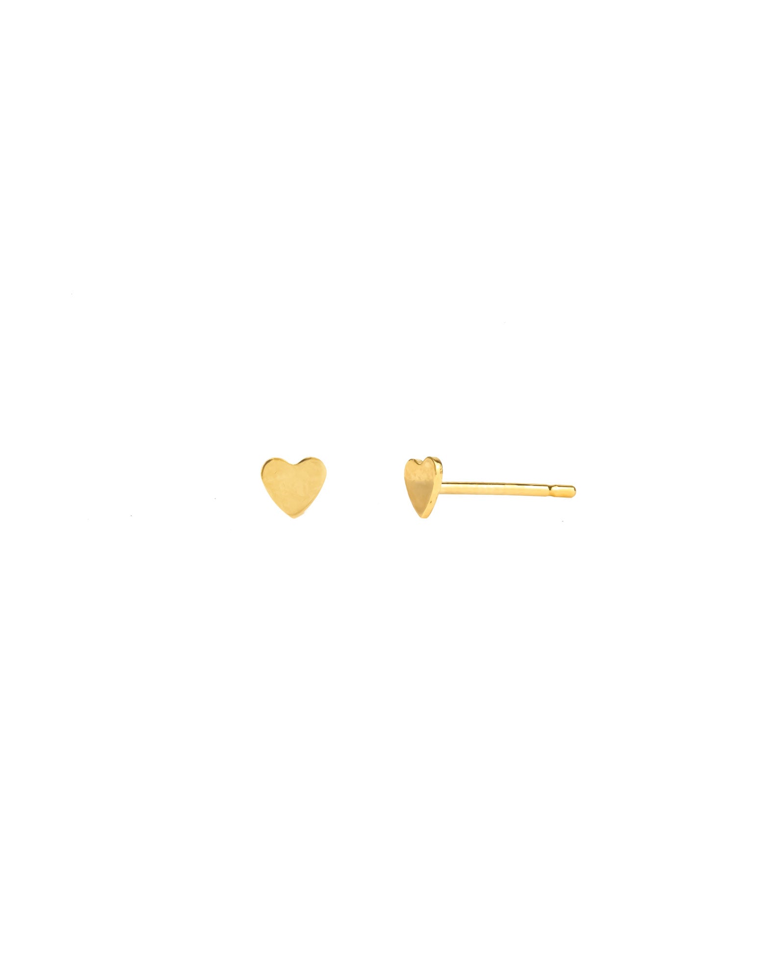 Flat Heart Stud 14k Gold Filled