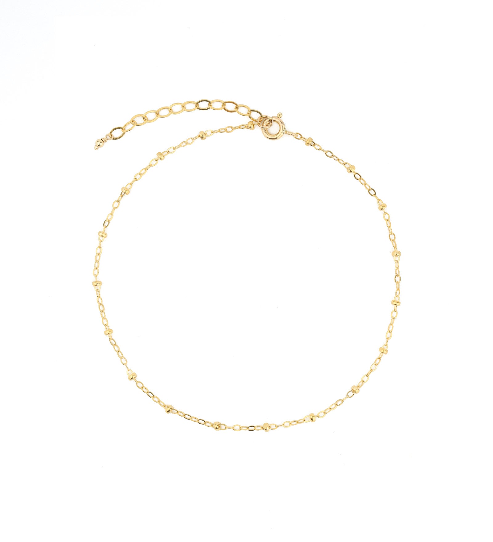 Satellite Chain Anklet 14k Gold Filled