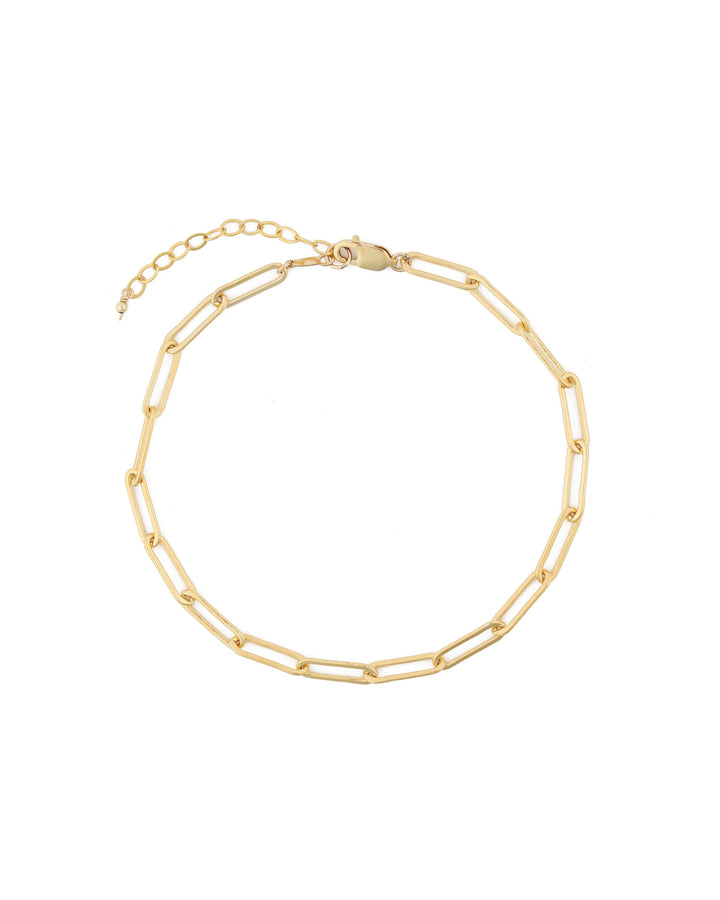 Paperclip Chain Anklet | Large 14k Gold Filled