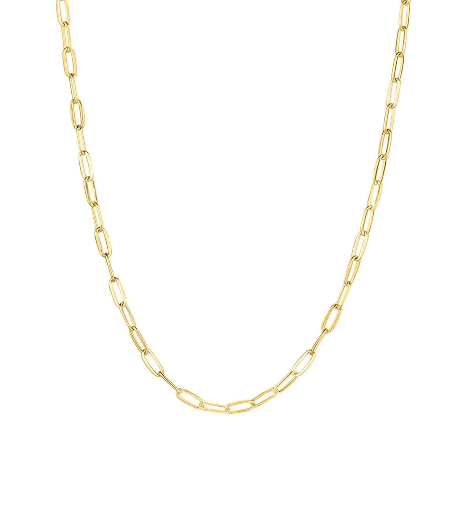 Paperclip Chain Necklace | Small 14k Gold Filled / 16