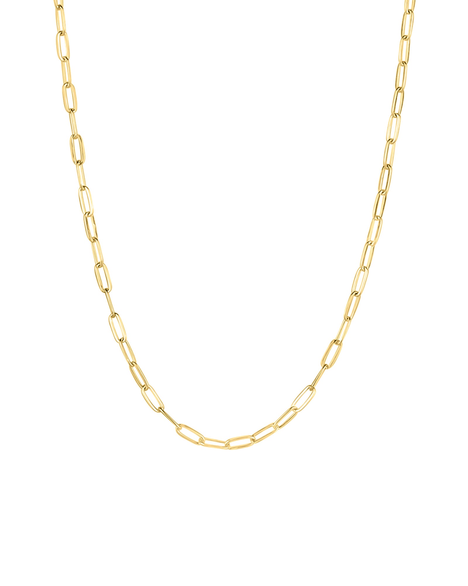 Paperclip Chain Necklace | Small 14k Gold Filled / 16