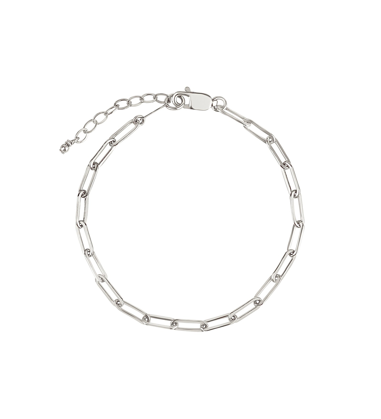 Paperclip Chain Bracelet | Medium Sterling Silver