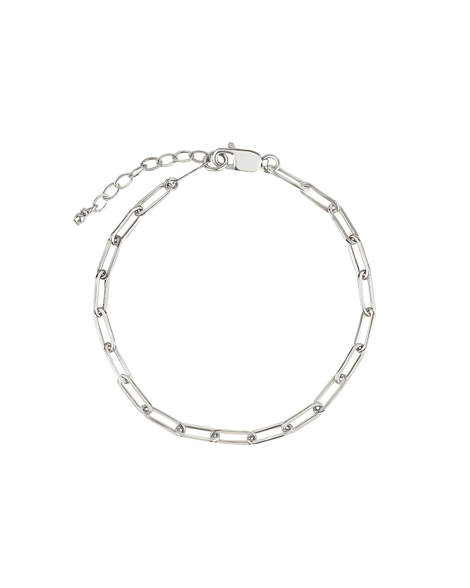 Paperclip Chain Bracelet | Medium Sterling Silver