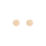 Olive & Piper-Pearl Pavé Studs-Earrings-14k Gold Plated, Faux White Pearl-Blue Ruby Jewellery-Vancouver Canada