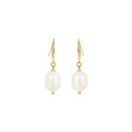 Olive & Piper-Prado Pearl Drops-Earrings-14k Gold Plated, White Pearl-Blue Ruby Jewellery-Vancouver Canada