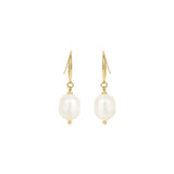 Olive & Piper-Prado Pearl Drops-Earrings-14k Gold Plated, White Pearl-Blue Ruby Jewellery-Vancouver Canada