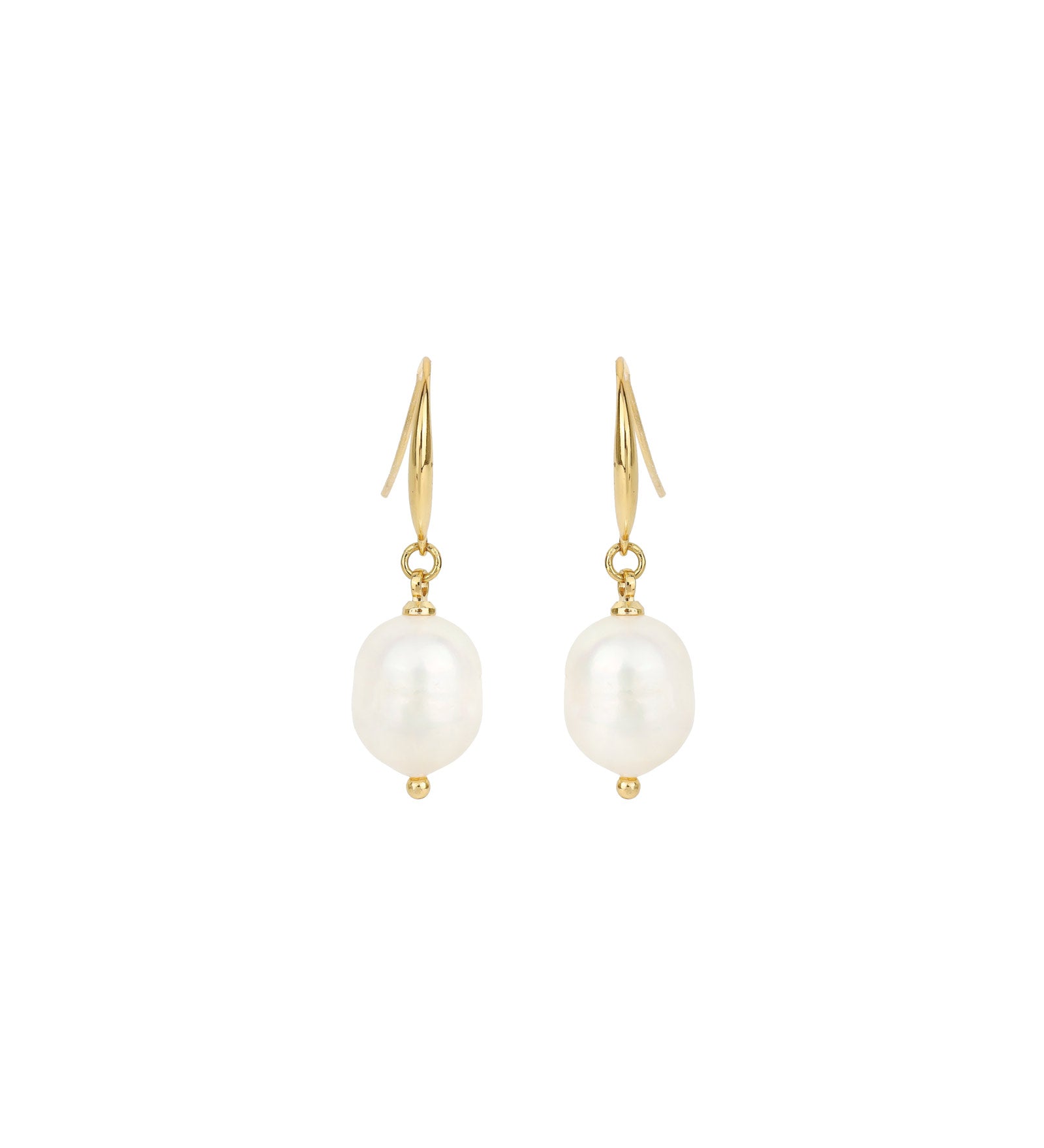 Olive & Piper-Prado Pearl Drops-Earrings-14k Gold Plated, White Pearl-Blue Ruby Jewellery-Vancouver Canada