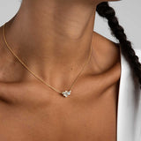 Olive & Piper-Napa Necklace-Necklaces-14k Gold Plated, Crystal-Blue Ruby Jewellery-Vancouver Canada