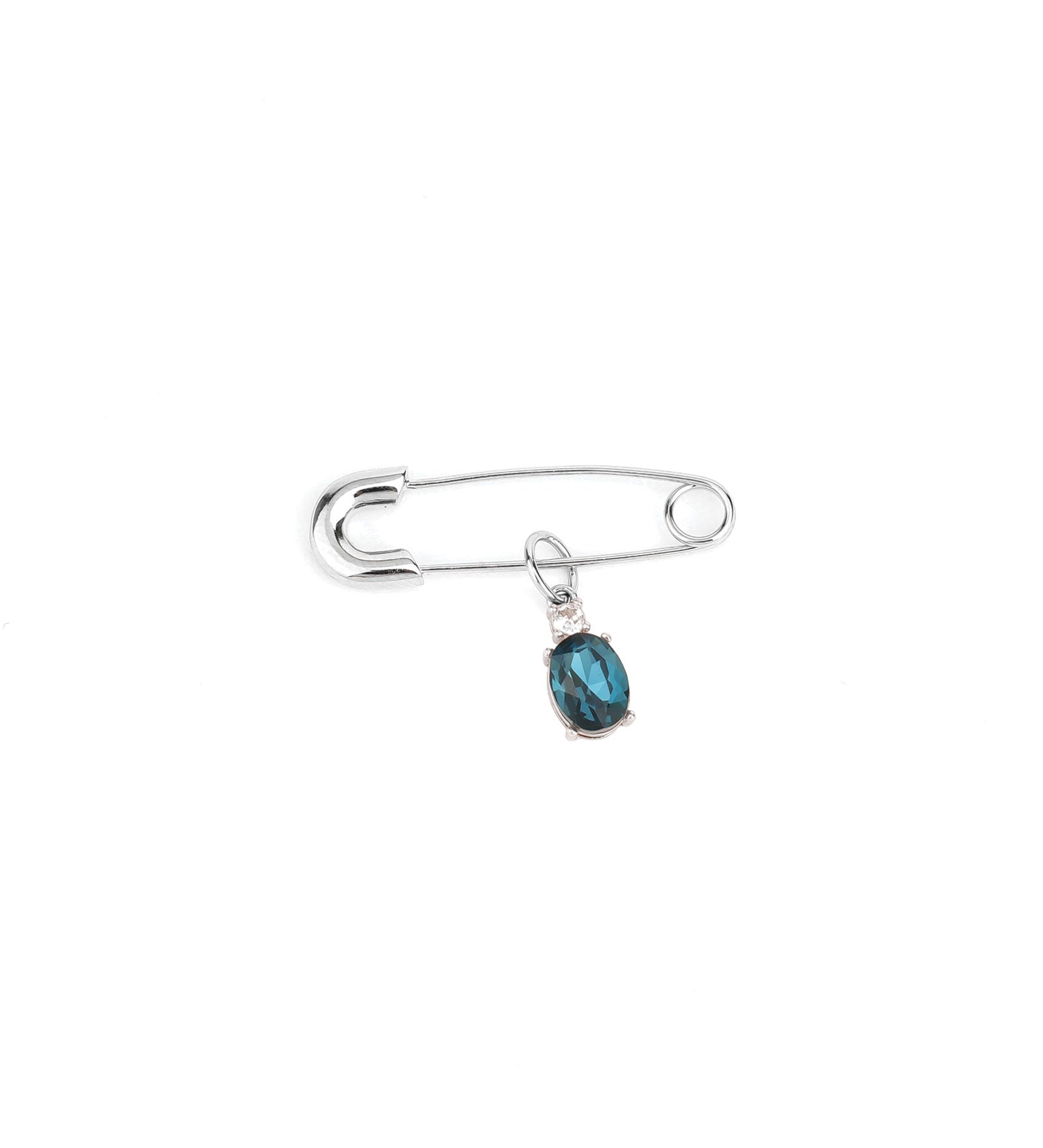 Olive & Piper-Something Blue Pin - Sapphire-Accessories-Silver Tone, Crystal-Blue Ruby Jewellery-Vancouver Canada