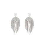 Dallas Earrings Silver Tone, Crystal