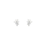 Simone Studs Silver Tone, Cubic Zirconia