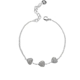 J'Adore Bracelet Silver Plated, White Pearl