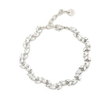 Foret Bracelet Silver-Tone Plated, Glass Crystals