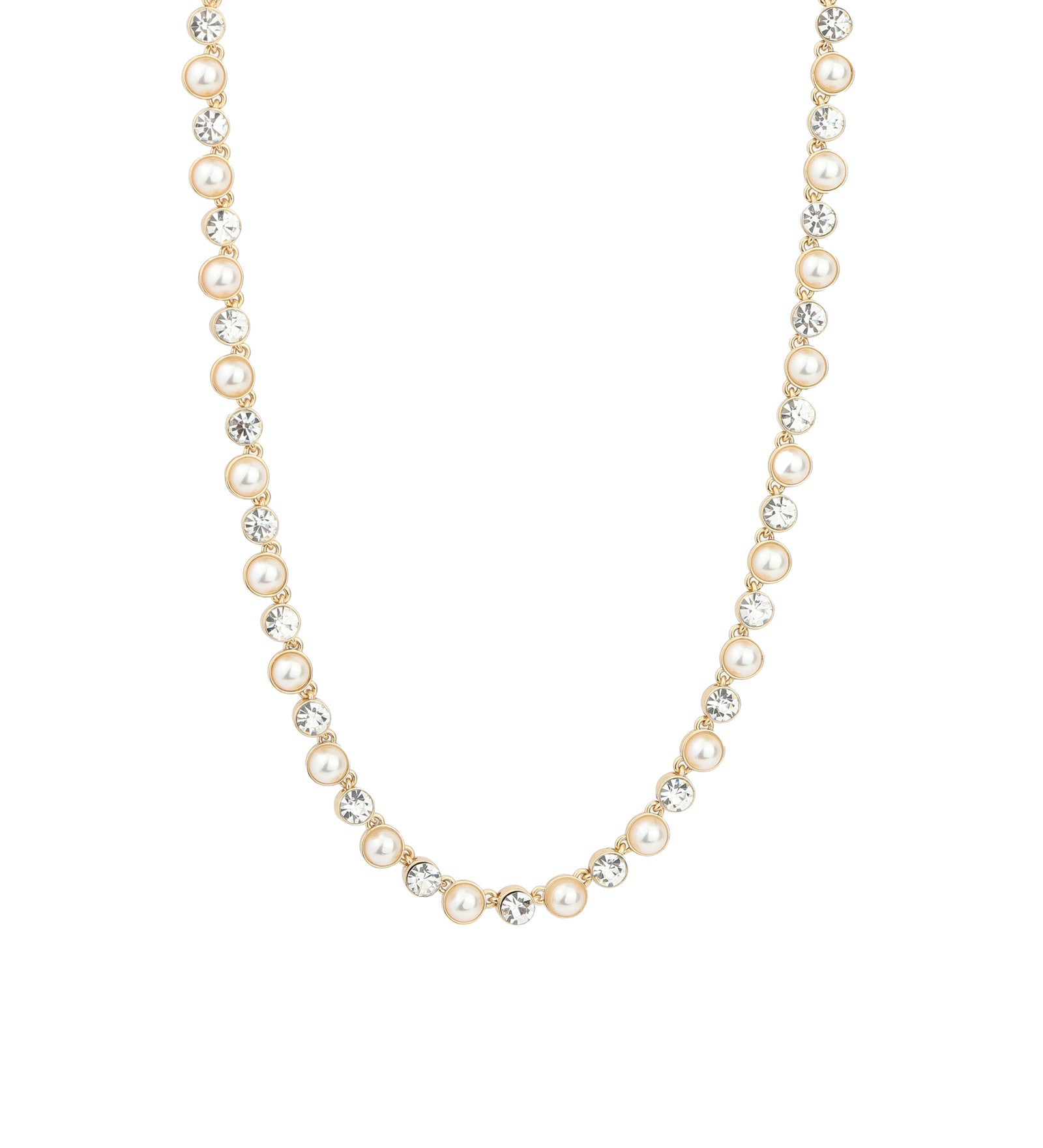 Evangeline Necklace 14K Gold Plated, Glass Crystals