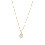 Muzi Pendant 14K Gold Plated, Cubic Zirconia