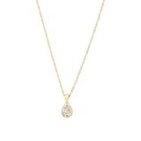 Muzi Pendant 14K Gold Plated, Cubic Zirconia