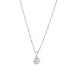 Muzi Pendant Silver-Tone Plated, Cubic Zirconia