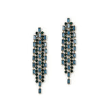 Bruné Studs 14k Gold Plated, Green Crystal