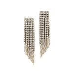 Vera Earrings 14k Gold Plated, White Crystal