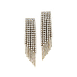 Vera Earrings 14k Gold Plated, White Crystal