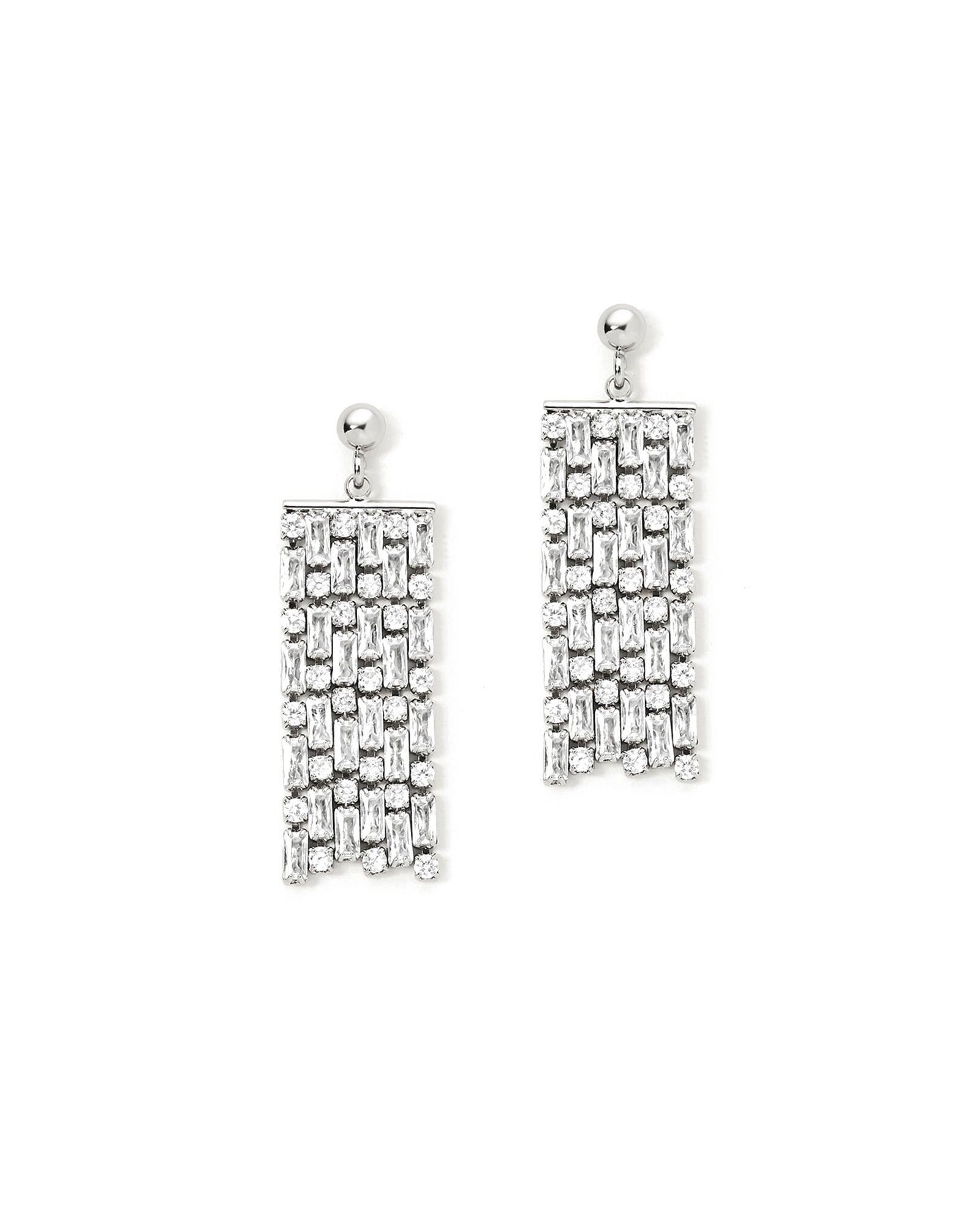 Whitney Earrings Silver Tone Plated