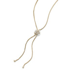 Nia Lariat Necklace 14k Gold Plated