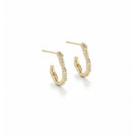 Raya Hoops 18k Gold Vermeil, Cubic Zirconia