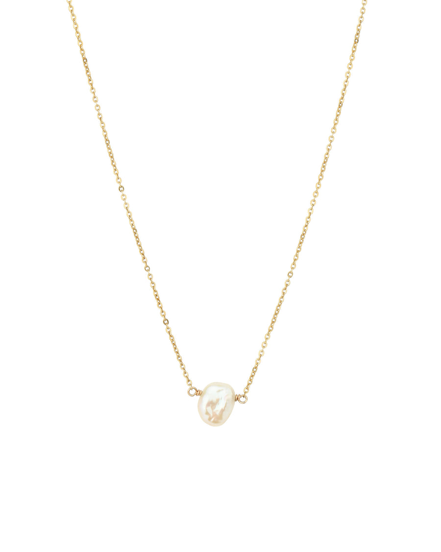 Keishi Pearl Necklace 14k Gold Filled, White Pearl