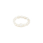 Rice Pearl Ring White Pearl / 5