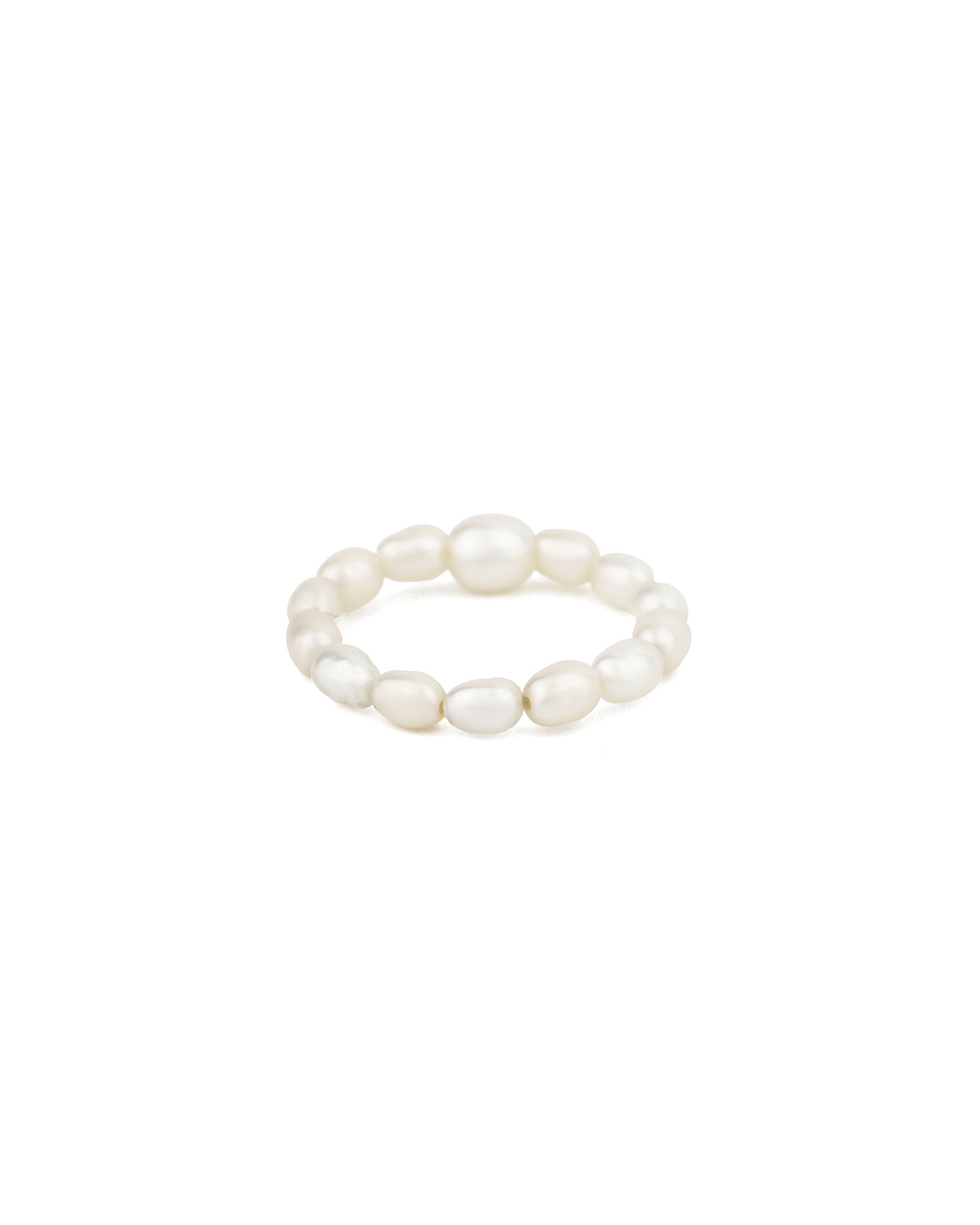 Rice Pearl Ring White Pearl / 5