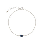 Poppy Rose-Birthstone Bracelet-Bracelets-Sterling Silver, Sapphire - September-Blue Ruby Jewellery-Vancouver Canada