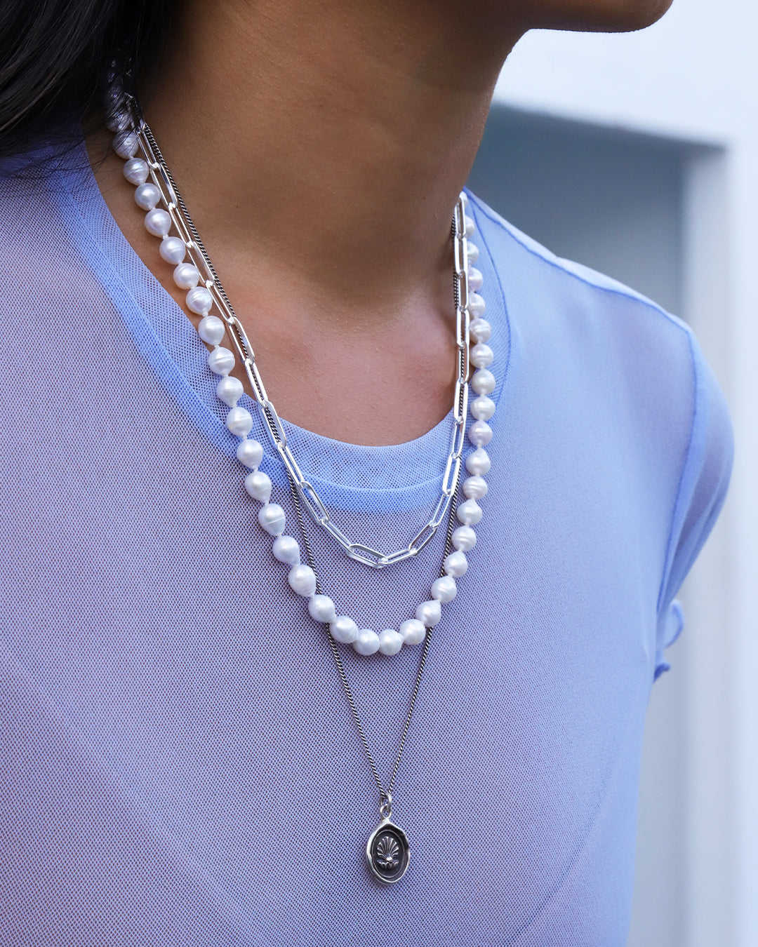 Poppy Rose-Baroque Pearl Necklace-Necklaces-Blue Ruby Jewellery-Vancouver Canada