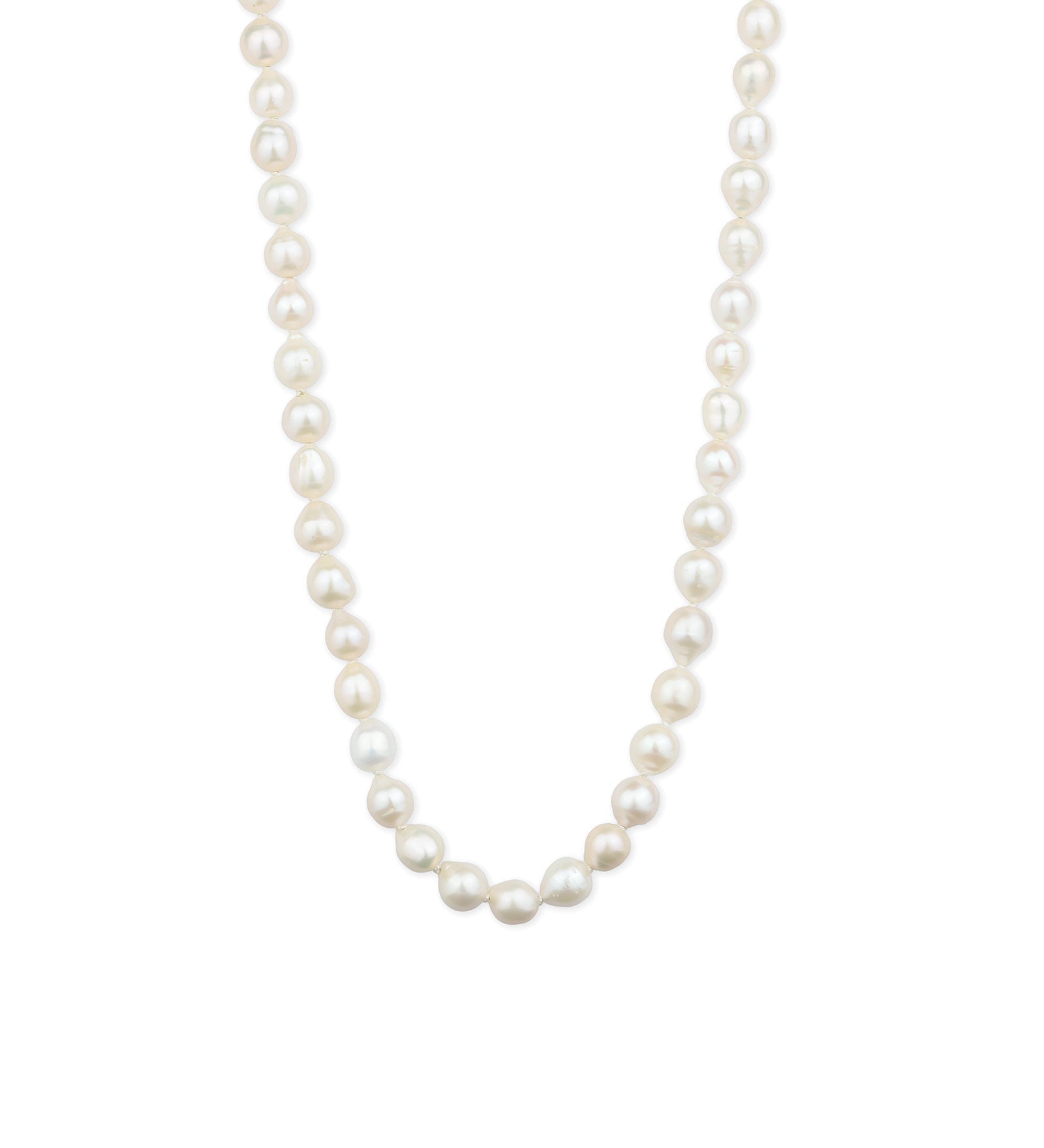 Baroque Pearl Necklace 14k Gold Filled, White Pearl