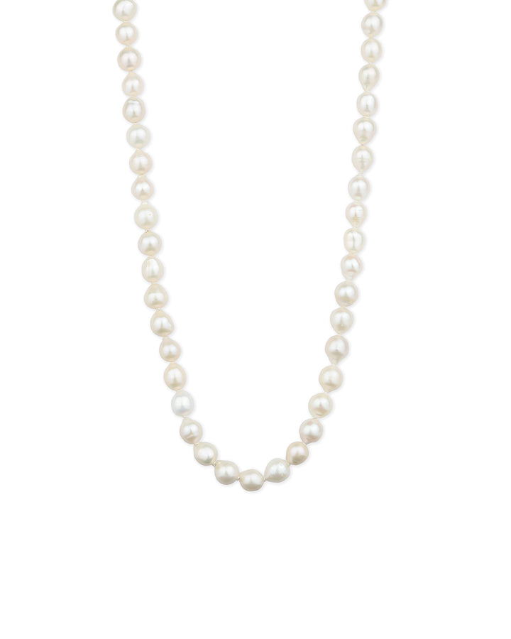 Baroque Pearl Necklace 14k Gold Filled, White Pearl