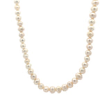 Poppy Rose-Pearl Strand Necklace | 5mm-Necklaces-14k Gold Filled, White Pearl-Blue Ruby Jewellery-Vancouver Canada